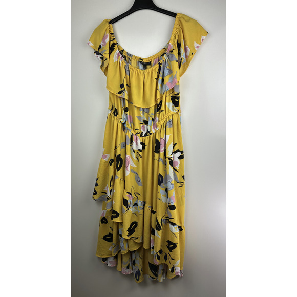 Lane Bryant Off Shoulder Ruffle Midi Dress Plus Size 22/24 Wedding Bridal Shower - Picture 15 of 16